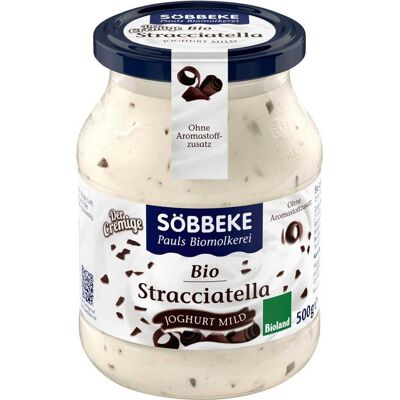 JOGURT STRACCIATELLA 7,5% BIO 500 g (SŁOIK) - SOBBEKE JOGURT STRACCIATELLA 7,5% BIO 500 g (SŁOIK) - SOBBEKE