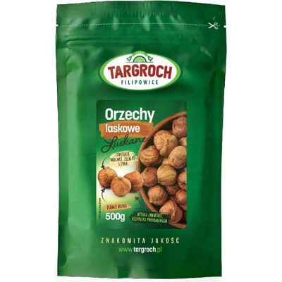 TARGROCH Orzechy laskowe - 500g Naturalne - Orzechy laskowe TARGROCH Orzechy laskowe - 500g Naturalne - Orzechy laskowe