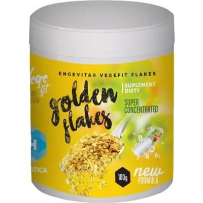 HEPATICA Golden Flakes - Witamina B i Cyna 100g Wegetariański HEPATICA Golden Flakes - Witamina B i Cyna 100g Wegetariański