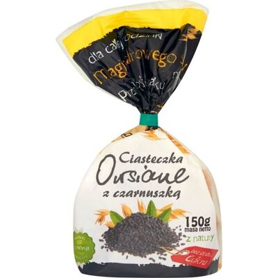 Ciasteczka owsiane z czarnuszką bez cukru 150 g Ania Ciasteczka owsiane z czarnuszką bez cukru 150 g Ania