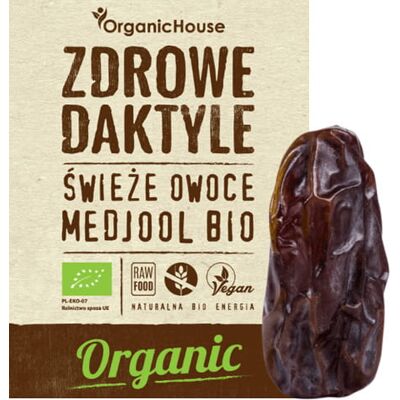 Daktyle Medjool Organiczne - Bezglutenowe, Świeże, Duże z pestką Daktyle Medjool Organiczne - Bezglutenowe, Świeże, Duże z pestką