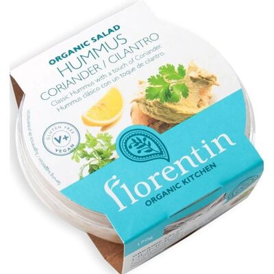 Hummus z kolendrą i sokiem z cytryny bezglutenowy BIO 170 g - FLORENTIN Hummus z kolendrą i sokiem z cytryny bezglutenowy BIO 170 g - FLORENTIN