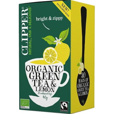 CLIPPER Zielona Herbata z Cytryną Bio Fair Trade - Herbata CLIPPER Zielona Herbata z Cytryną Bio Fair Trade - Herbata