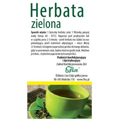 Herbata zielona 100g FLOS Herbata zielona 100g FLOS