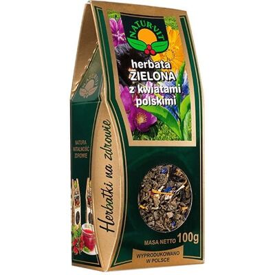 NATURA WITA NATURA-WITA Herbata zielona z kwiatami polskimi 100g NATURA WITA NATURA-WITA Herbata zielona z kwiatami polskimi 100g