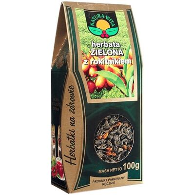 NATURA WITA NATURA-WITA Herbata zielona z rokitnikiem 100g NATURA WITA NATURA-WITA Herbata zielona z rokitnikiem 100g