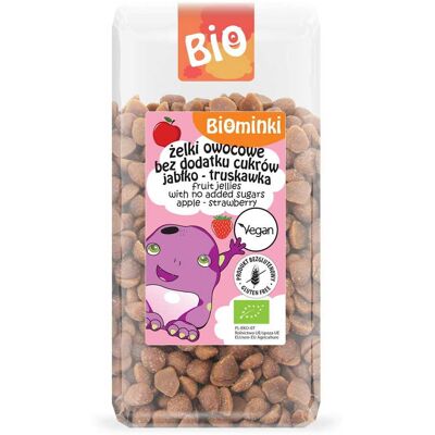 BIOMINKI Jabłko Truskawka Ekologiczne Żelki - Owocowe Żelki BIOMINKI Jabłko Truskawka Ekologiczne Żelki - Owocowe Żelki
