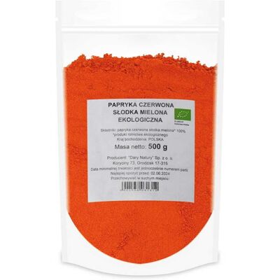 Mirosław Angelczyk Ekologiczna Mielona Czerwona Papryka - Ground Red Pepper 500g Mirosław Angelczyk Ekologiczna Mielona Czerwona Papryka - Ground Red Pepper 500g