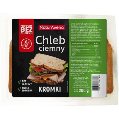 CHLEB CIEMNY NATURALNY BEZGLUTENOWY 200 g - NATURAVENA CHLEB CIEMNY NATURALNY BEZGLUTENOWY 200 g - NATURAVENA