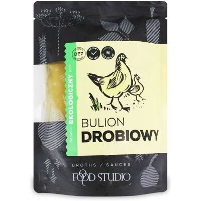 BULION DROBIOWY W PŁYNIE BEZGLUTENOWY BIO 350 ml - FOOD STUDIO BULION DROBIOWY W PŁYNIE BEZGLUTENOWY BIO 350 ml - FOOD STUDIO
