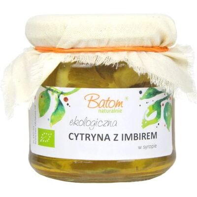 CYTRYNA Z IMBIREM W SYROPIE BIO 220 ml - BATOM CYTRYNA Z IMBIREM W SYROPIE BIO 220 ml - BATOM