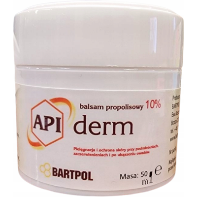 APIDERM Balsam propolisowy 10% 50ml BARTPOL APIDERM Balsam propolisowy 10% 50ml BARTPOL