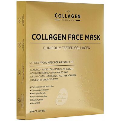 BIOGO.PL - PRODUKTY The Collagen Company Maski kolagenowe do twarzy 5 sztuk BIOGO.PL - PRODUKTY The Collagen Company Maski kolagenowe do twarzy 5 sztuk