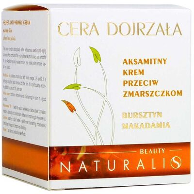 NATURALIS Macadamia bursztyn 50ml Krem przeciw zmarszczkom NATURALIS Macadamia bursztyn 50ml Krem przeciw zmarszczkom