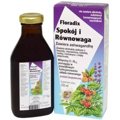 Zioło-Piast Floradix Spokój i Równowaga 250Ml Płyn Zioło-Piast Floradix Spokój i Równowaga 250Ml Płyn