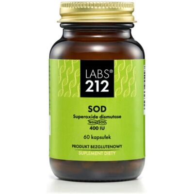 Labs212 Sód 400 IU Superoksyd-dismutaza Tetrasodium - Suplement diety Labs212 Sód 400 IU Superoksyd-dismutaza Tetrasodium - Suplement diety