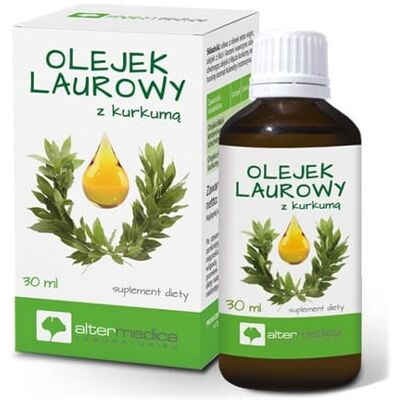 Alter Medica Olejek Laurowy z kurkumą 30 ml Alter Medica Olejek Laurowy z kurkumą 30 ml