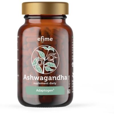EkaMedica Efime Ashwagandha - Suplement diety - 60 kapsułek EkaMedica Efime Ashwagandha - Suplement diety - 60 kapsułek