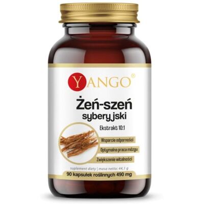 Yango Żeń-szeń syberyjski - ekstrakt 10:1 (90 kaps.) Yango Żeń-szeń syberyjski - ekstrakt 10:1 (90 kaps.)