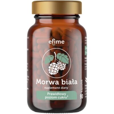 Efime Morwa Biała Suplement diety - 90 kapsułek Efime Morwa Biała Suplement diety - 90 kapsułek