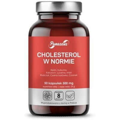 Panaseus cholesterol w normie - 50 kapsułek - Suplement diety Panaseus cholesterol w normie - 50 kapsułek - Suplement diety