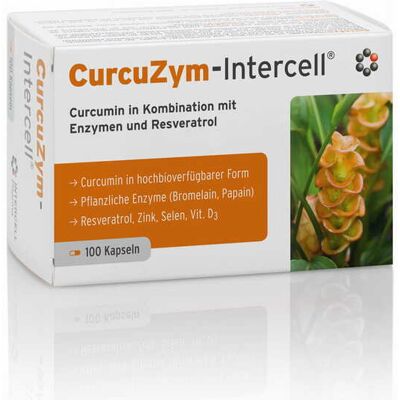 Intercell Pharma CurcuZym - Wysoko biodostępny ekstrakt z kurkumy - Wspiera układ odpornościowy i stawy Intercell Pharma CurcuZym - Wysoko biodostępny ekstrakt z kurkumy - Wspiera układ odpornościowy i stawy