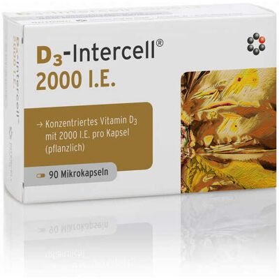 Intercell Pharma D3-Intercell 2000 IU - Wegańskie kapsułki witaminy D3 Intercell Pharma D3-Intercell 2000 IU - Wegańskie kapsułki witaminy D3