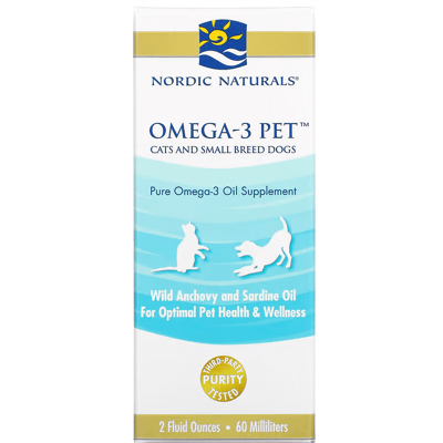 Nordic Naturals Omega-3 Pet - 60 ml - Wspiera zdrowie serca, skóry, sierści, układu odpornościowego i stawów Nordic Naturals Omega-3 Pet - 60 ml - Wspiera zdrowie serca, skóry, sierści, układu odpornościowego i stawów