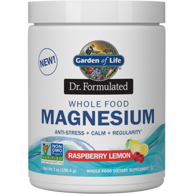 Garden of Life Dr. Formulated Magnez z Całych Pokarmów - Malina Cytryna - 198 g Garden of Life Dr. Formulated Magnez z Całych Pokarmów - Malina Cytryna - 198 g