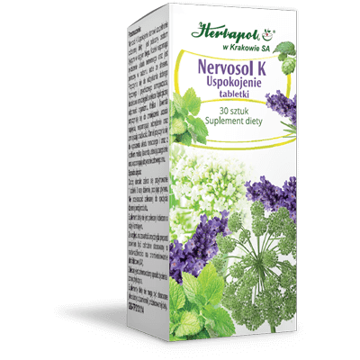 NERVOSOL K Uspokojenie 30 tabletek HERBAPOL NERVOSOL K Uspokojenie 30 tabletek HERBAPOL