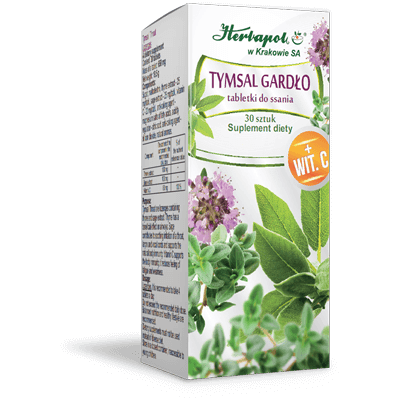 TYMSAL GARDŁO tabletki do ssania HERBAPOL TYMSAL GARDŁO tabletki do ssania HERBAPOL
