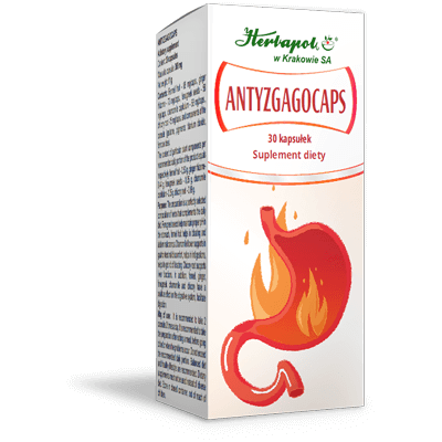 HERBAPOL Antyzgagocaps 30 kapsułek - Wsparcie trawienia HERBAPOL Antyzgagocaps 30 kapsułek - Wsparcie trawienia