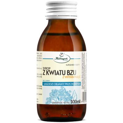 Syrop Z KWIATU BZU Z WITAMINĄ C 100 ml HERBAPOL Syrop Z KWIATU BZU Z WITAMINĄ C 100 ml HERBAPOL