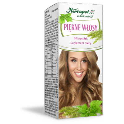PIĘKNE WŁOSY 30 kapsułek HERBAPOL PIĘKNE WŁOSY 30 kapsułek HERBAPOL