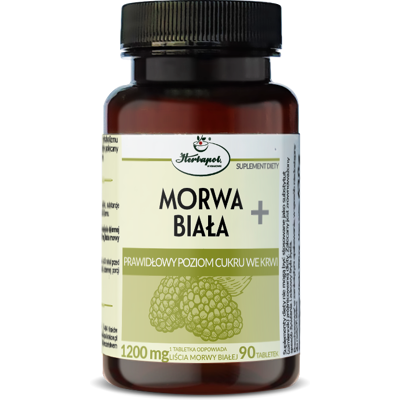 MORWA BIAŁA+ 90 tabletek HERBAPOL MORWA BIAŁA+ 90 tabletek HERBAPOL