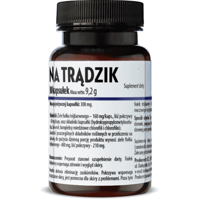 NA TRĄDZIK 30 kapsułek HERBAPOL NA TRĄDZIK 30 kapsułek HERBAPOL