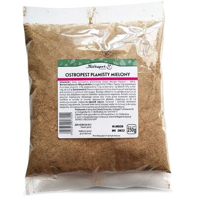 OSTROPEST PLAMISTY mielony 250g HERBAPOL OSTROPEST PLAMISTY mielony 250g HERBAPOL