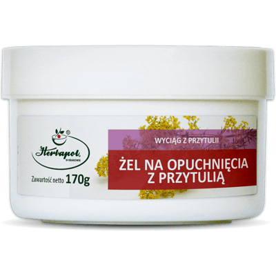 Żel NA OPUCHNIĘCIA Z PRZYTULIĄ 170g HERBAPOL Żel NA OPUCHNIĘCIA Z PRZYTULIĄ 170g HERBAPOL