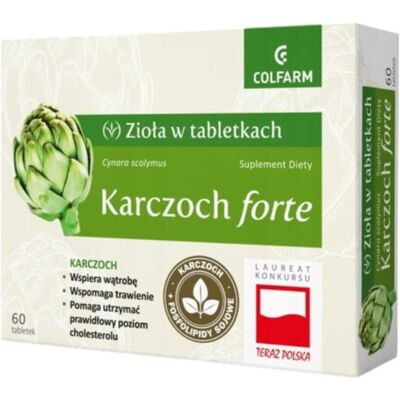 Colfarm Karczoch Forte 60 t na Problemy Z Wątrobą Colfarm Karczoch Forte 60 t na Problemy Z Wątrobą