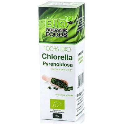 Bio Organic Foods Organiczna Chlorella Pyrenoidosa 250mg - Suplement Bio Organic Foods Organiczna Chlorella Pyrenoidosa 250mg - Suplement