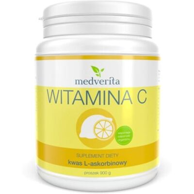 Medverita Witamina C kwas L-askorbinowy 900 g Medverita Witamina C kwas L-askorbinowy 900 g