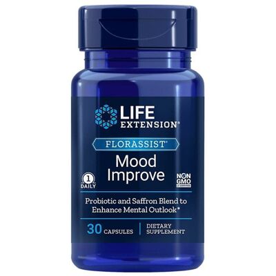 Life Extension FLORASSIST Poprawa Nastroju - Probiotyki & Szafran Suplement Life Extension FLORASSIST Poprawa Nastroju - Probiotyki & Szafran Suplement
