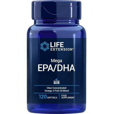 Life Extension Mega EPA DHA EU - Kapsułki z olejem rybim Omega-3 Life Extension Mega EPA DHA EU - Kapsułki z olejem rybim Omega-3