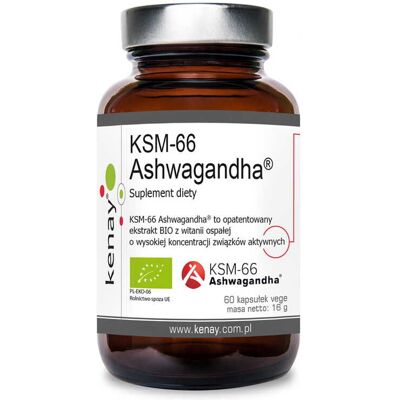 Ashwagandha KSM-66 BIO 60 kapsułek KENAY Ashwagandha KSM-66 BIO 60 kapsułek KENAY