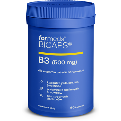 Bicaps Witamina B3 500mg 60 porcji 60 kapsułek ForMeds Bicaps Witamina B3 500mg 60 porcji 60 kapsułek ForMeds