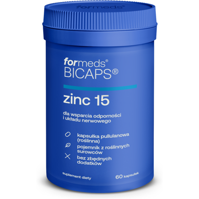 FORMEDS Zinc 15 - Wspiera metabolizm i odporność FORMEDS Zinc 15 - Wspiera metabolizm i odporność