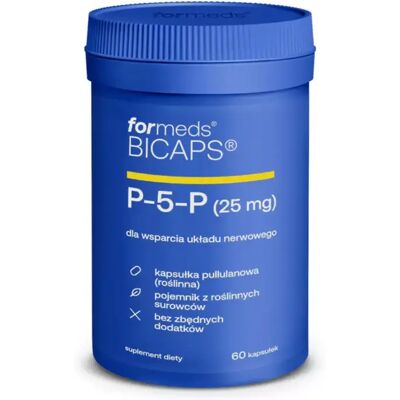 Bicaps Witamina B6 P-5-P 305mg 60 porcji 60 kapsułek ForMeds Bicaps Witamina B6 P-5-P 305mg 60 porcji 60 kapsułek ForMeds