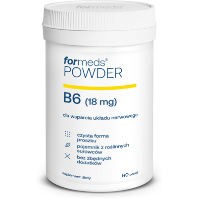 POWDER B6 18mg 60 porcji 40,2 g ForMeds POWDER B6 18mg 60 porcji 40,2 g ForMeds