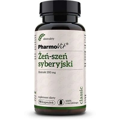 ŻEŃ-SZEŃ SYBERYJSKI (200 mg) 90 KAPSUŁEK - PHARMOVIT (CLASSIC) ŻEŃ-SZEŃ SYBERYJSKI (200 mg) 90 KAPSUŁEK - PHARMOVIT (CLASSIC)