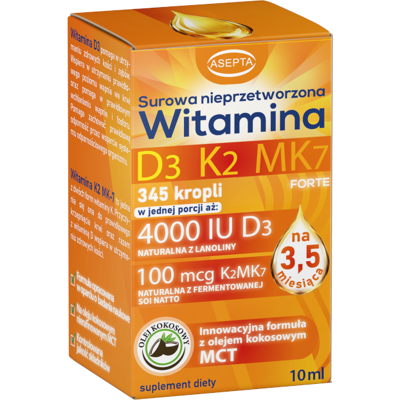 Asepta Witamina D3K2MK7 10 ml Asepta Witamina D3K2MK7 10 ml